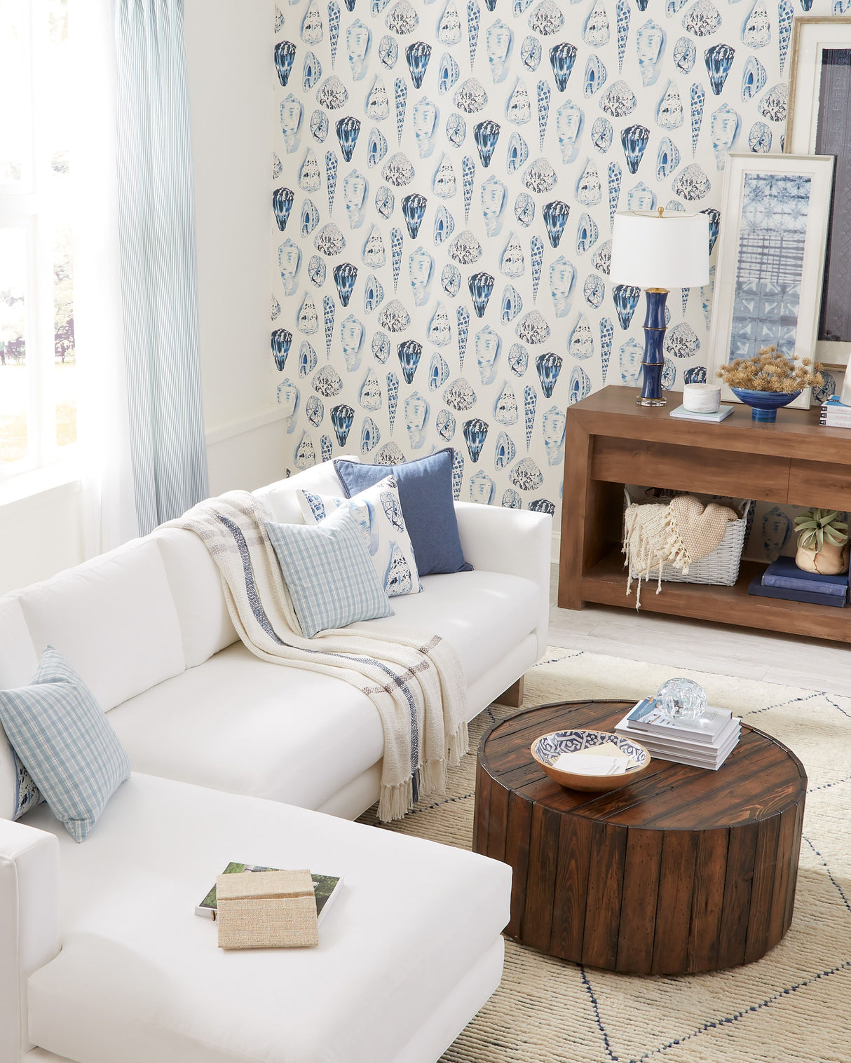 Scalamandre SC 0007WP88365 PORCELAIN COQUINA WALLPAPER - Eade's Wallpaper