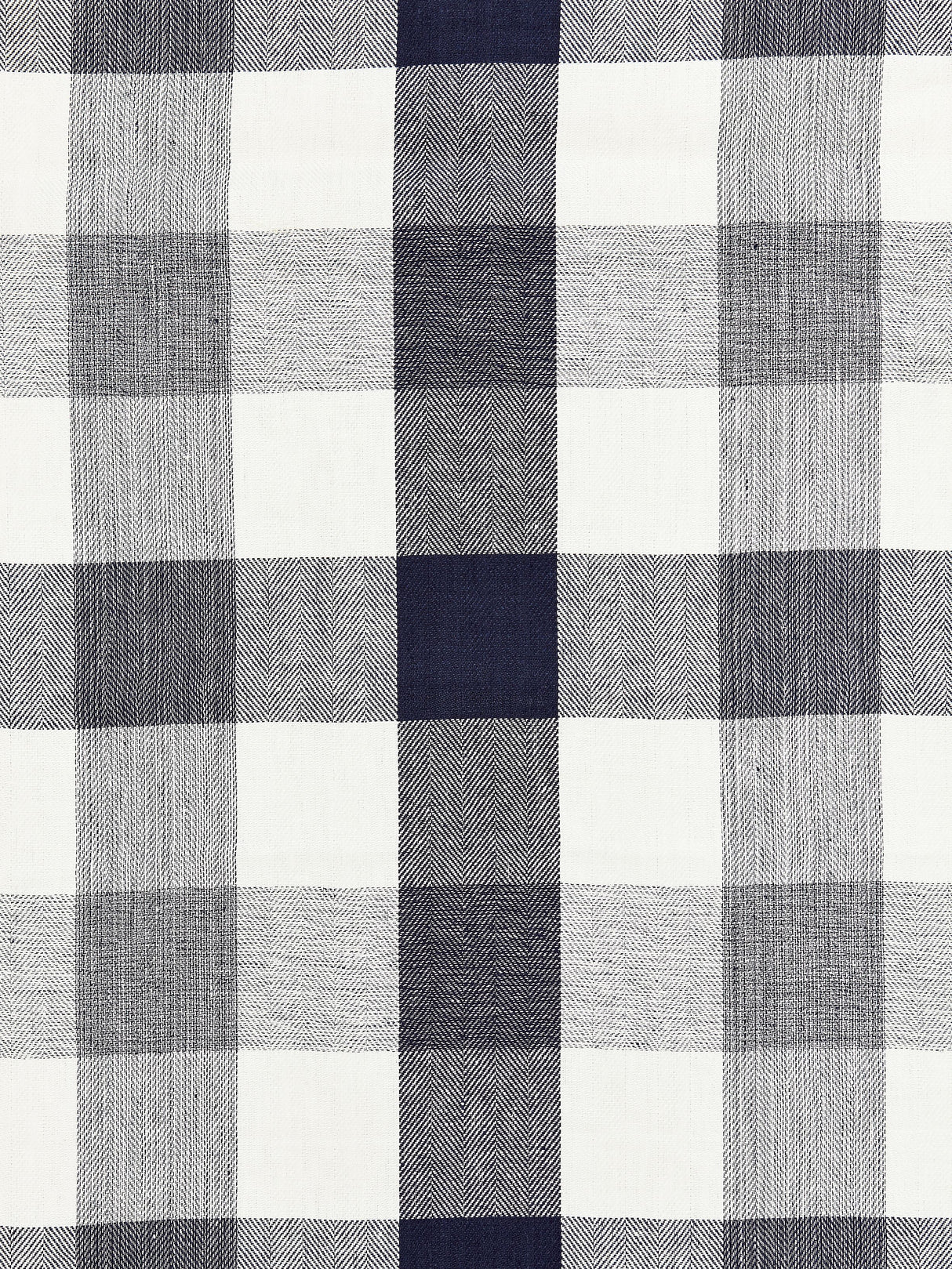 Scalamandre SC 000827135 NAVY WESTPORT LINEN PLAID Fabric - Eade's Wallpaper