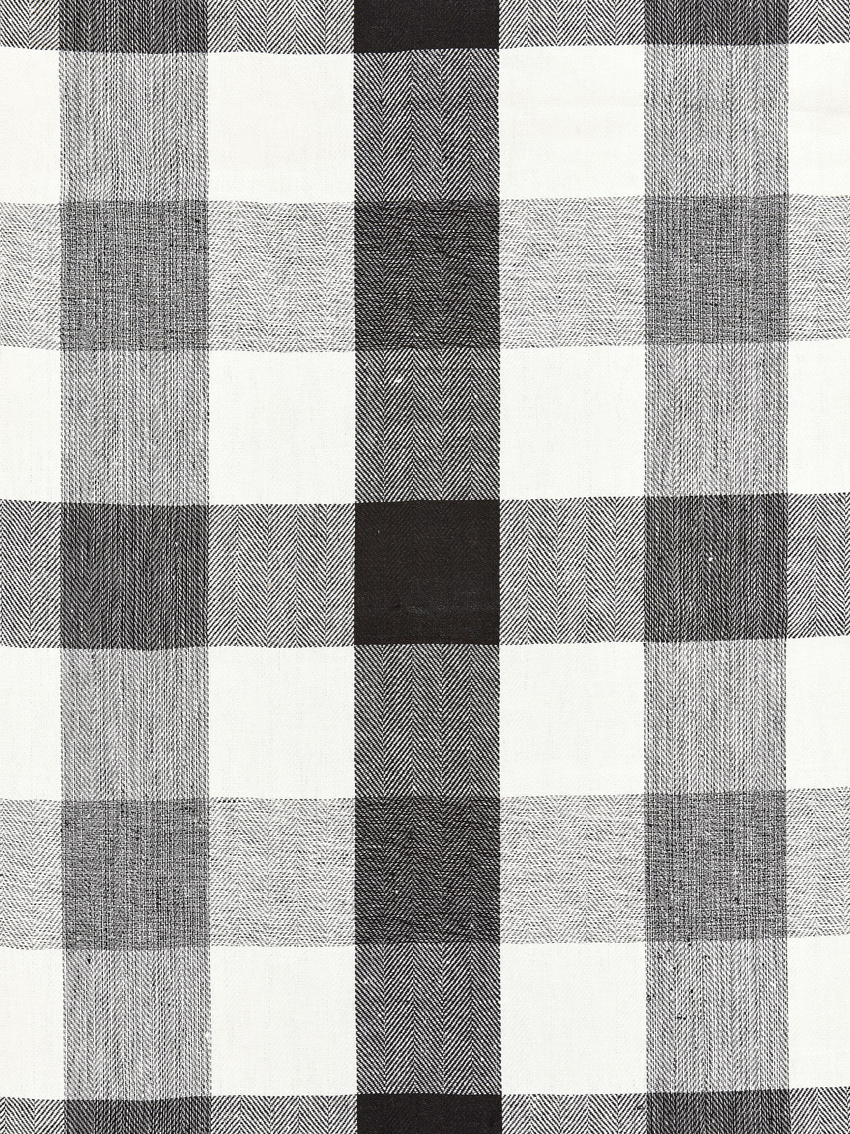 Scalamandre SC 000927135 NOIR WESTPORT LINEN PLAID Fabric - Eade's Wallpaper