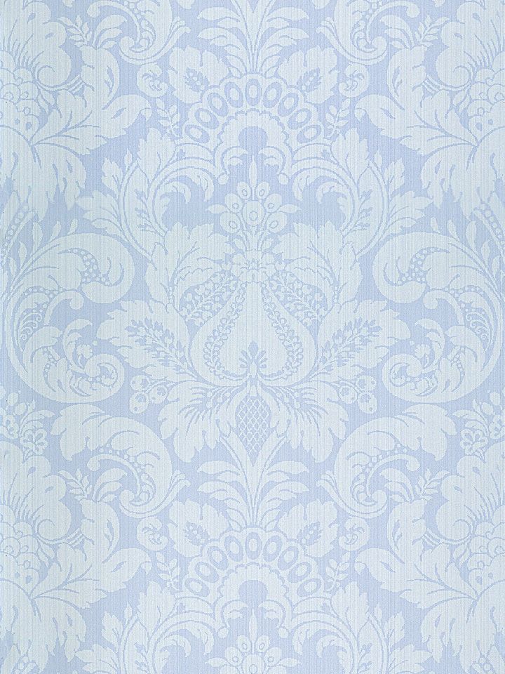 Scalamandre SC 0010WP88213 CANTON BLUE DAPHNE WALLPAPER - Eade's Wallpaper