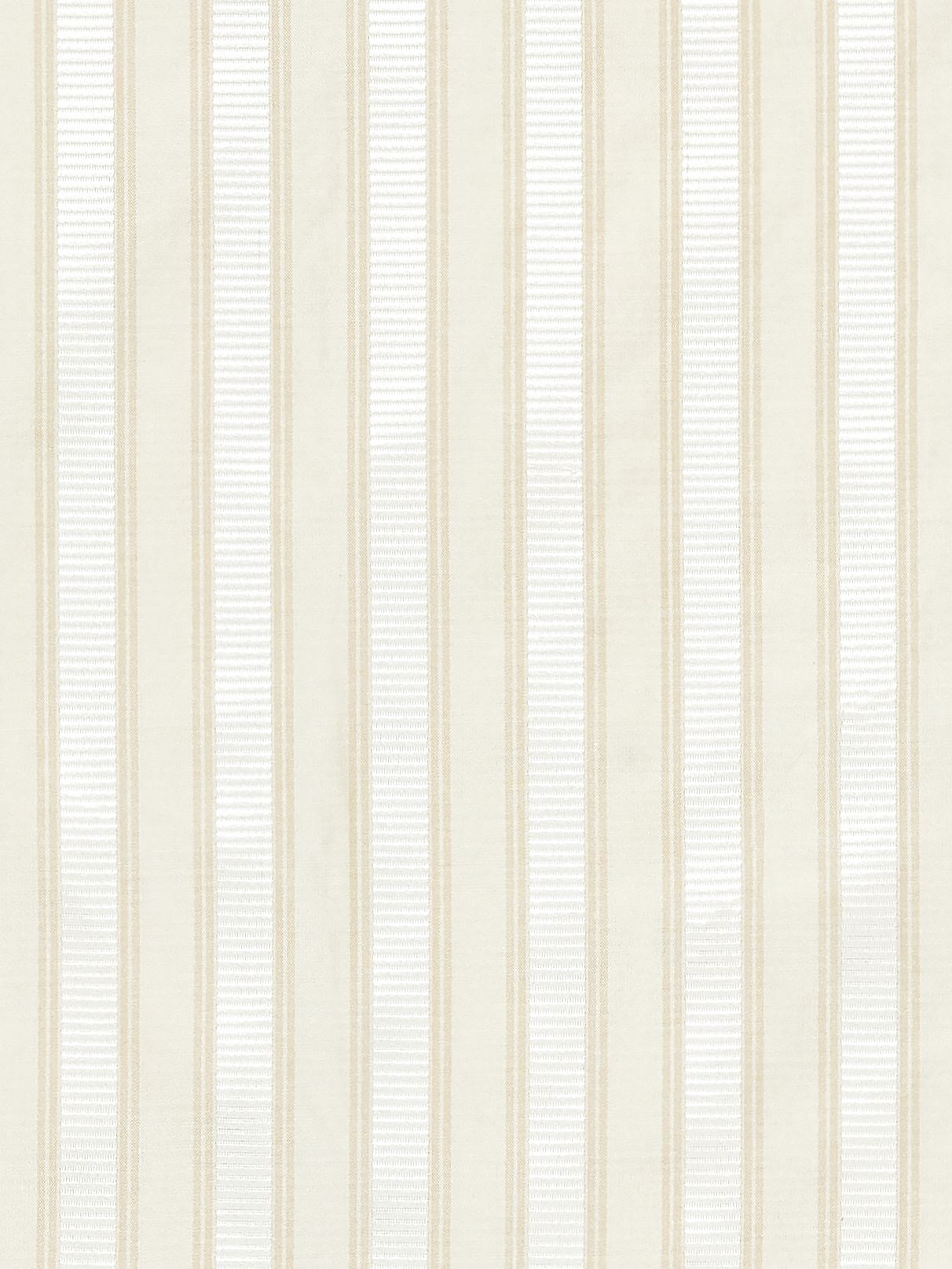 Scalamandre SC 0012121M OYSTER WHITE SHIRRED STRIPE Fabric - Eade's Wallpaper