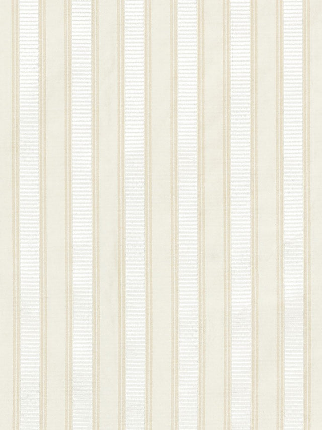 Scalamandre SC 0012121M OYSTER WHITE SHIRRED STRIPE Fabric - Eade's Wallpaper