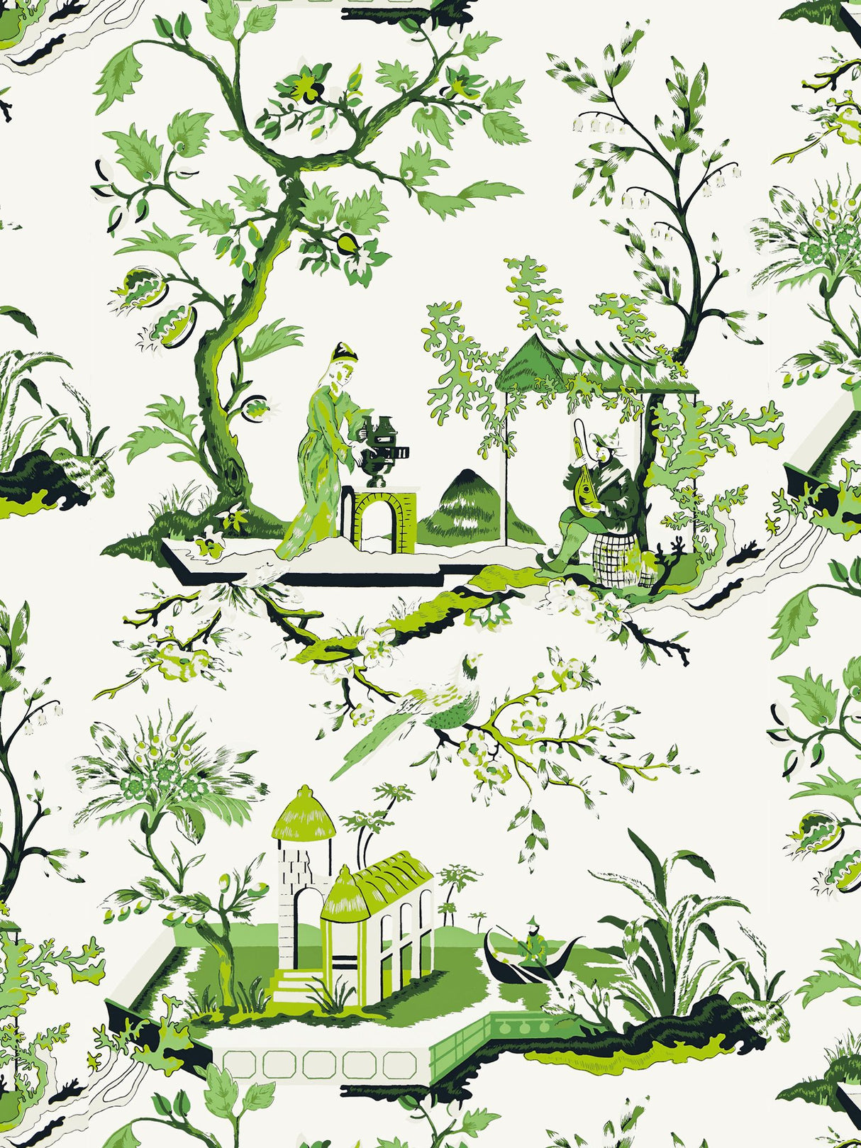 Scalamandre SC 0013WP81212 JADE CH'IN LING WALLPAPER - Eade's Wallpaper