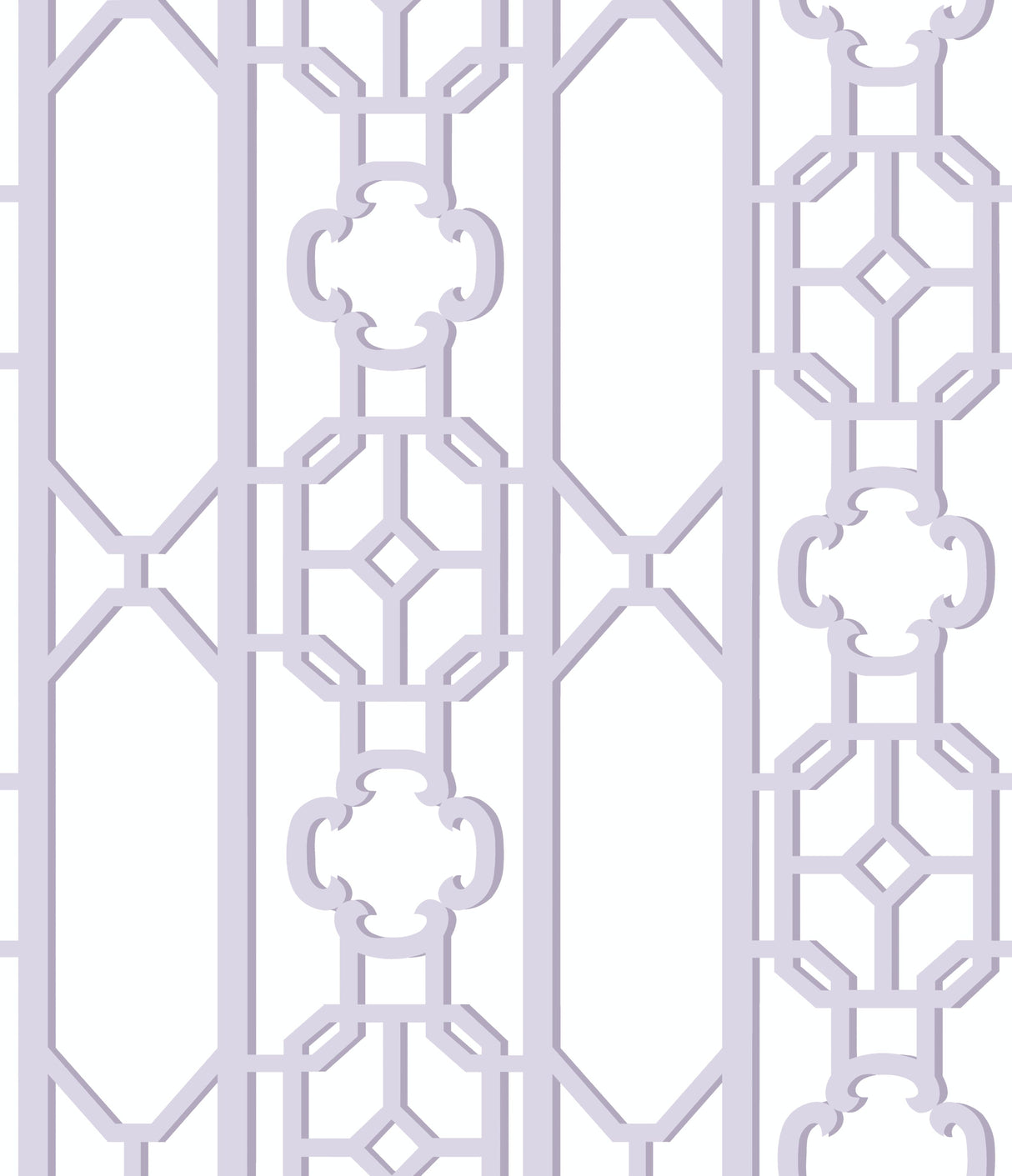 Scalamandre SC 0013WP88582D LAVENDER JOANNA FRET WALLPAPER - Eade's Wallpaper