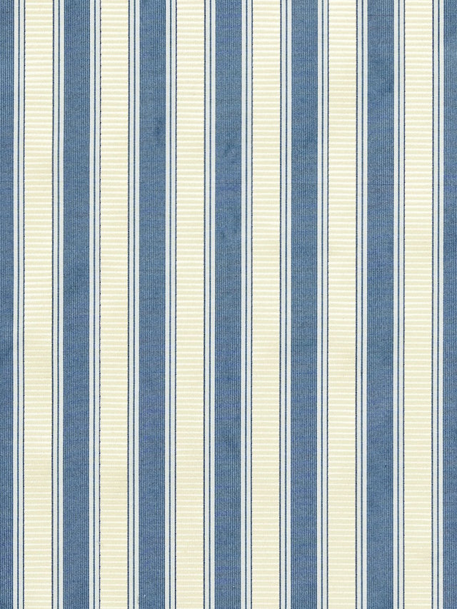 Scalamandre SC 0022121M LAPIS SHIRRED STRIPE Fabric - Eade's Wallpaper