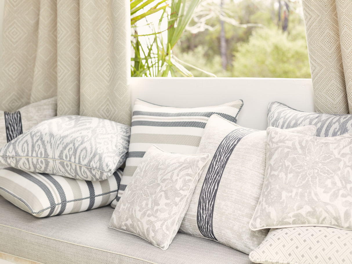 Scalamandre SC 000227188 PALM SANTORINI STRIPE Fabric - Eade's Wallpaper