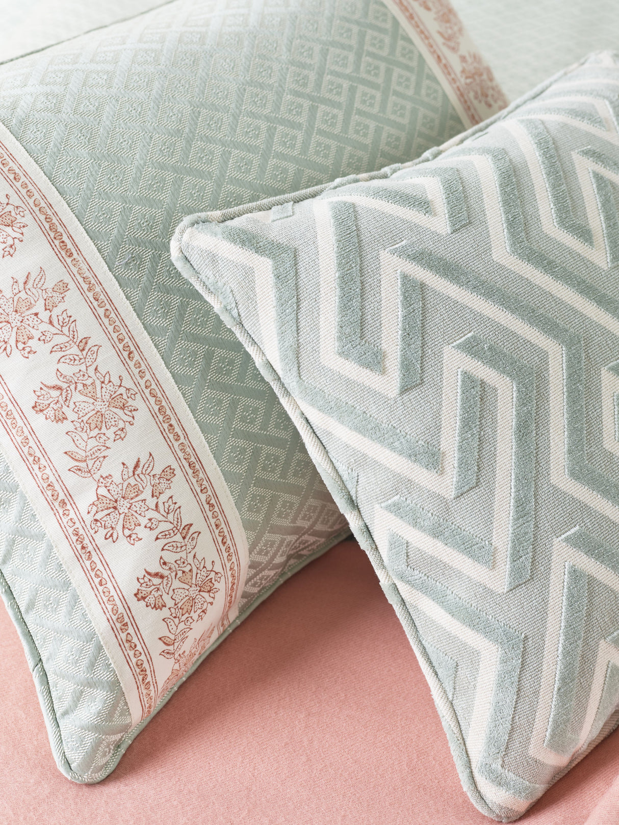 Scalamandre SC 000227237 HARBOR MAZE VELVET Fabric - Eade's Wallpaper