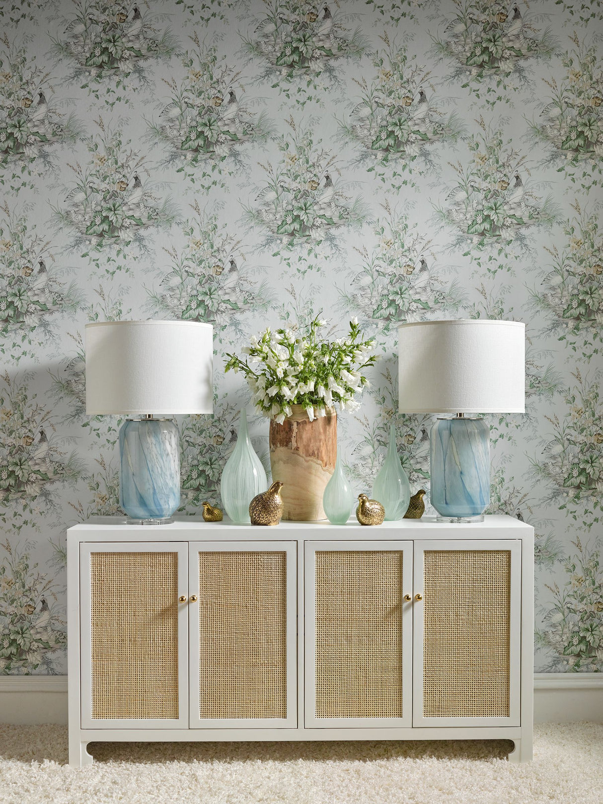 Scalamandre SC 0004WP88434 WOODLAWN EDWIN'S COVEY WALLPAPER - Eade's Wallpaper