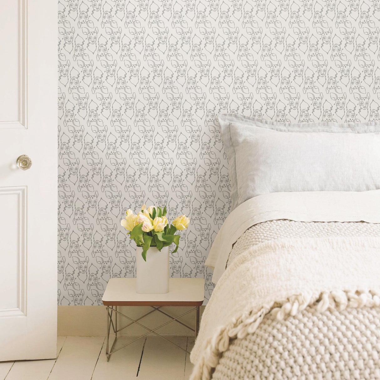 Sandudd SD5247-1 Oh, Deer White Animal Wallpaper