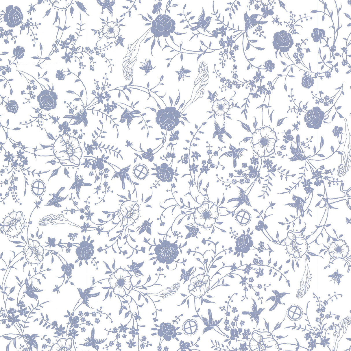 Sandudd SD5249-1 Gulia Blue Botanical Wallpaper