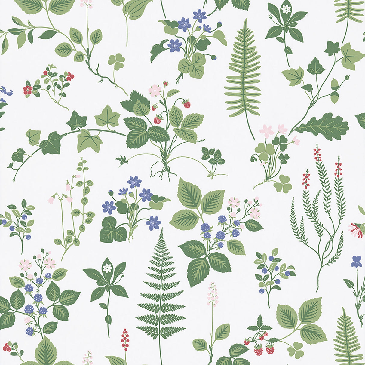 Sandudd SD5259-3 Stormare Green Botanical Wallpaper