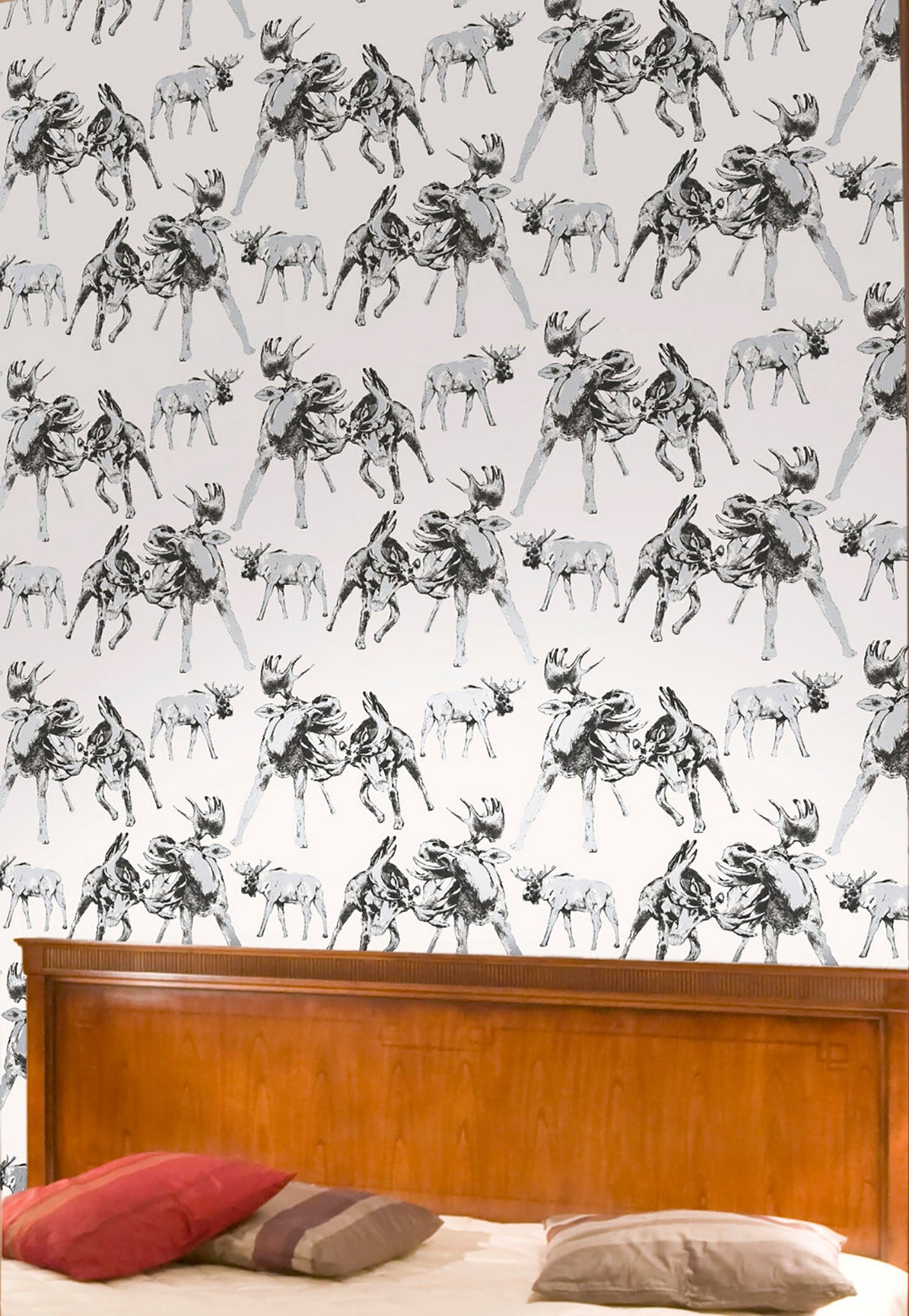 Sandudd SD5278-2 Roald Off-White Moose Wallpaper