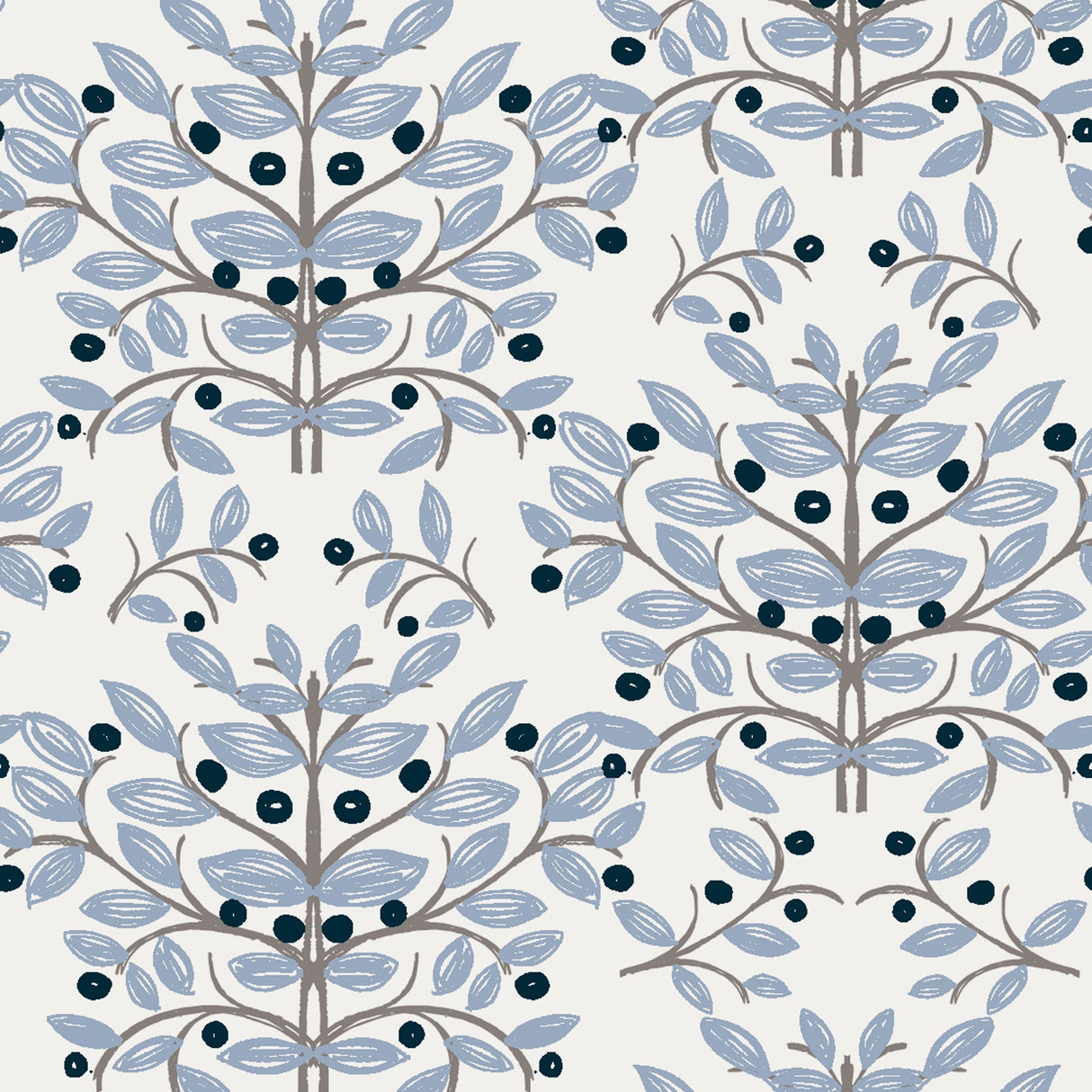 Sandudd SD5283-1 Kristofer Slate Botanical Wallpaper