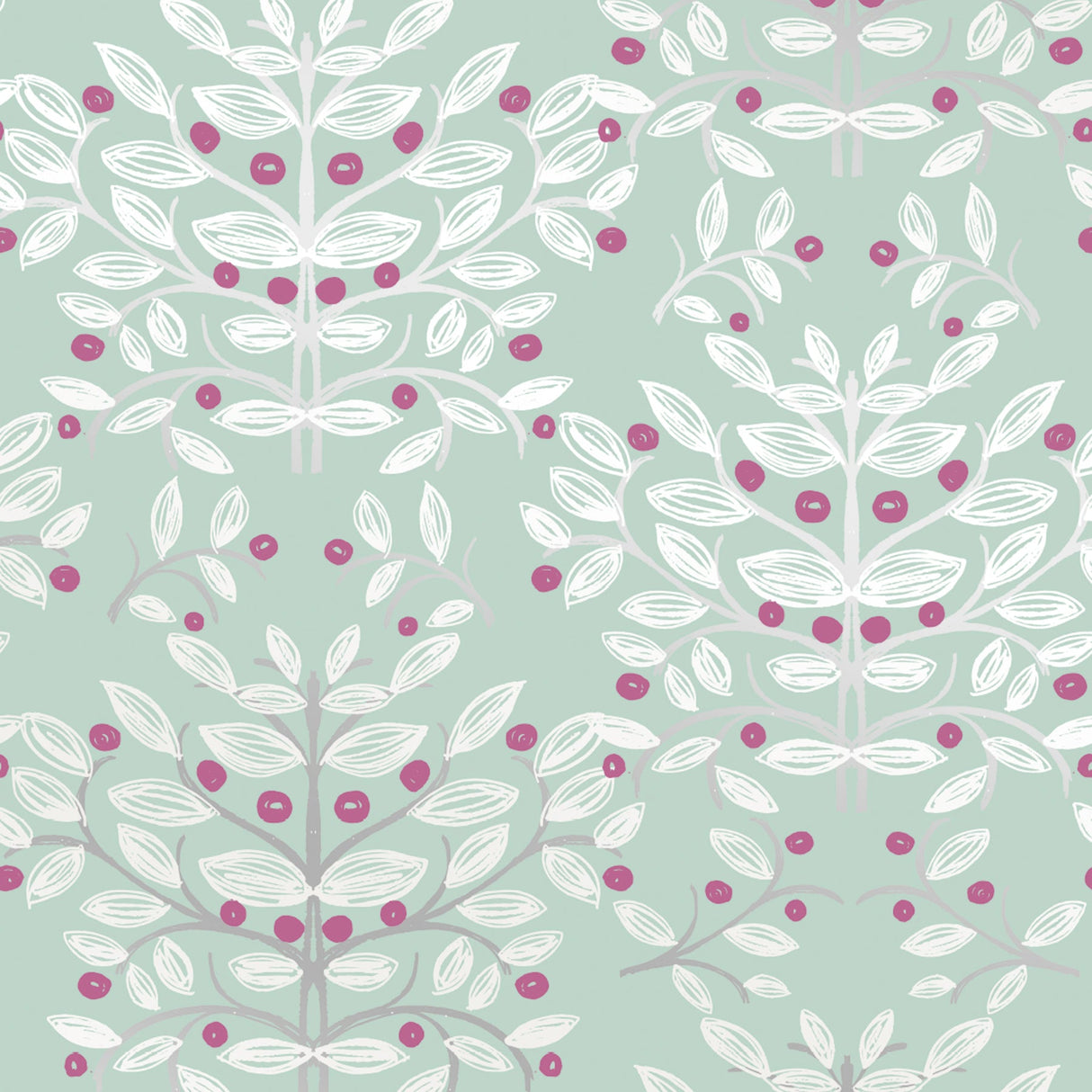 Sandudd SD5283-2 Kristofer Mint Botanical Wallpaper