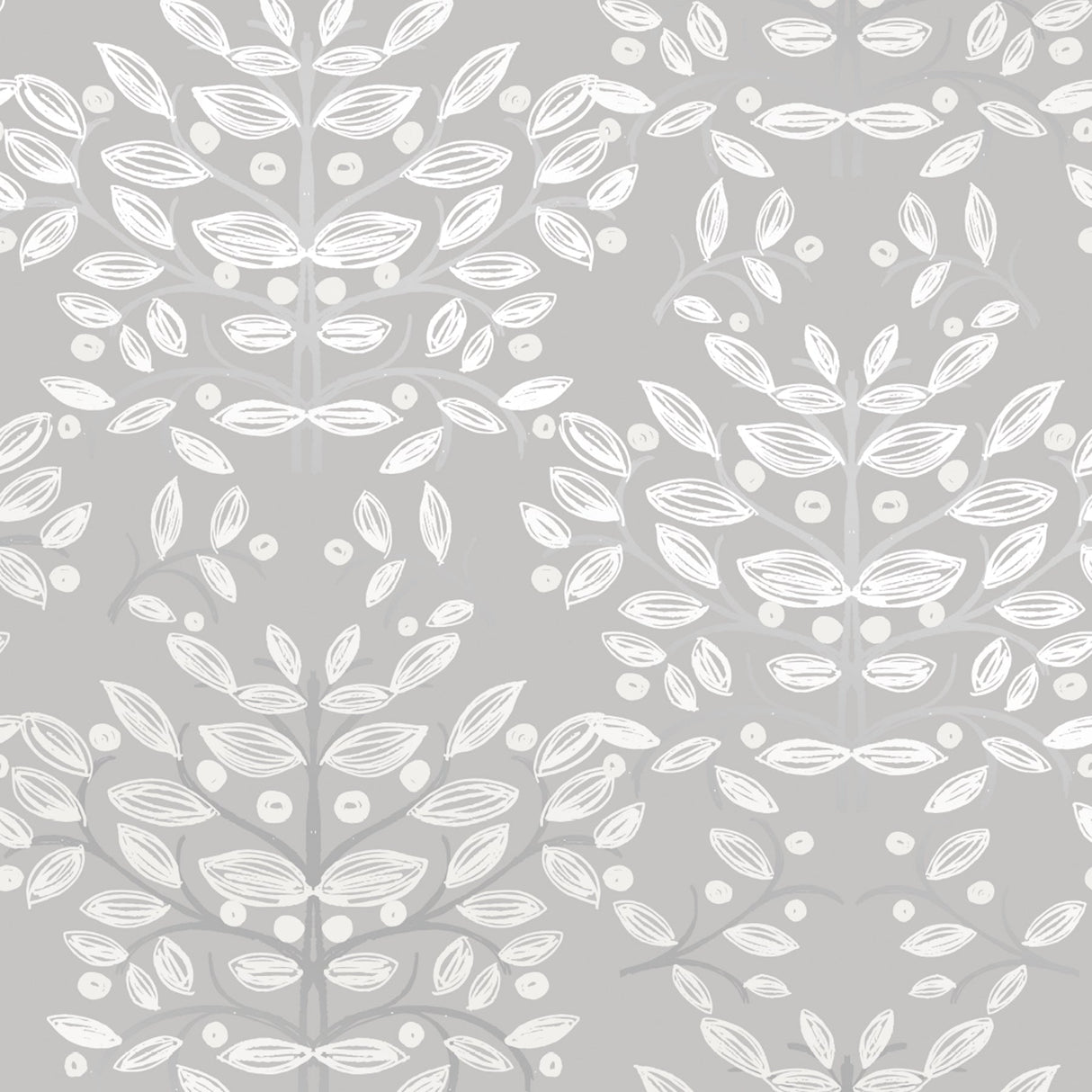 Sandudd SD5283-3 Kristofer Grey Botanical Wallpaper