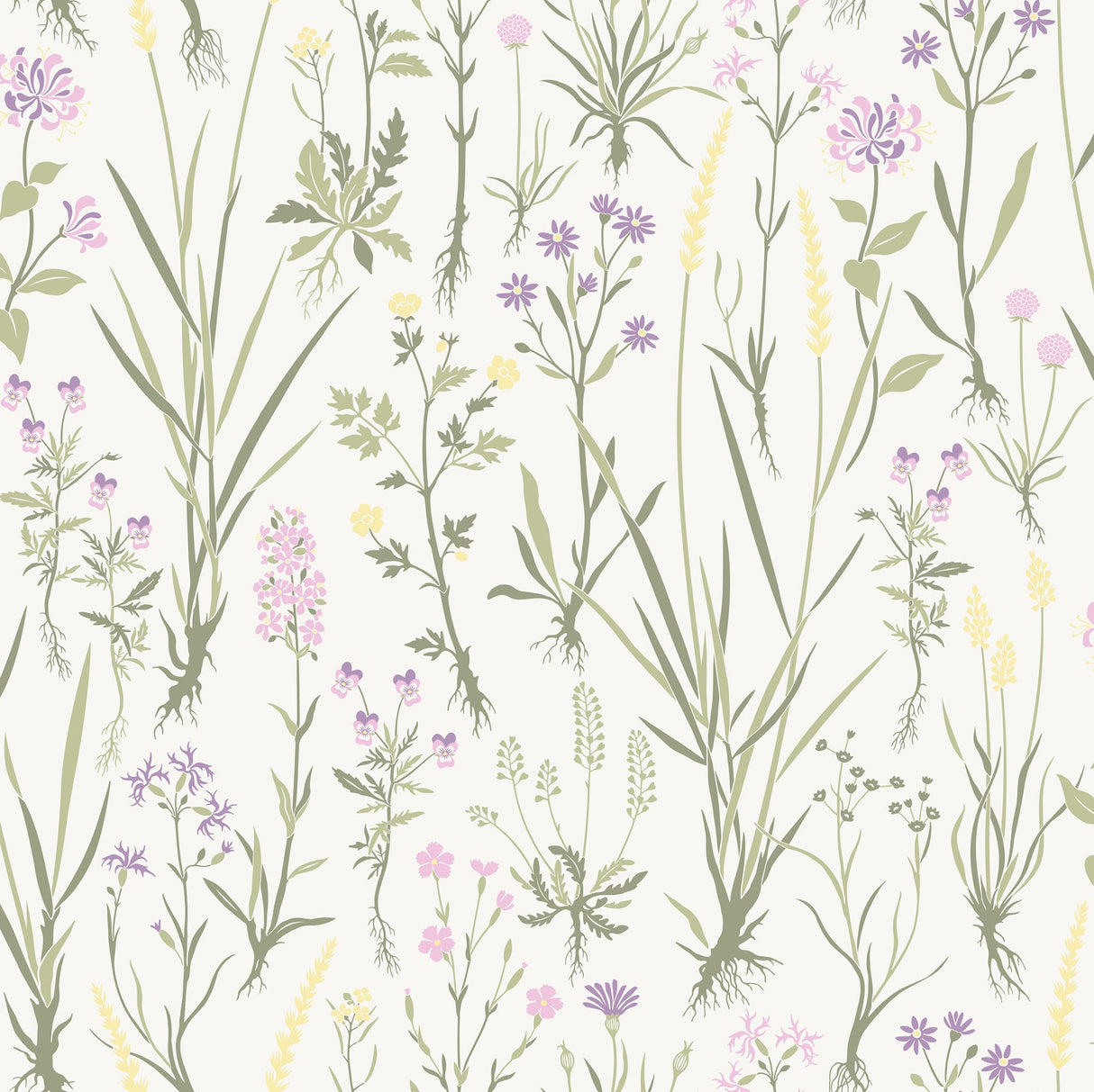 Sandudd SD5310-1 Harald Green Botanical Wallpaper