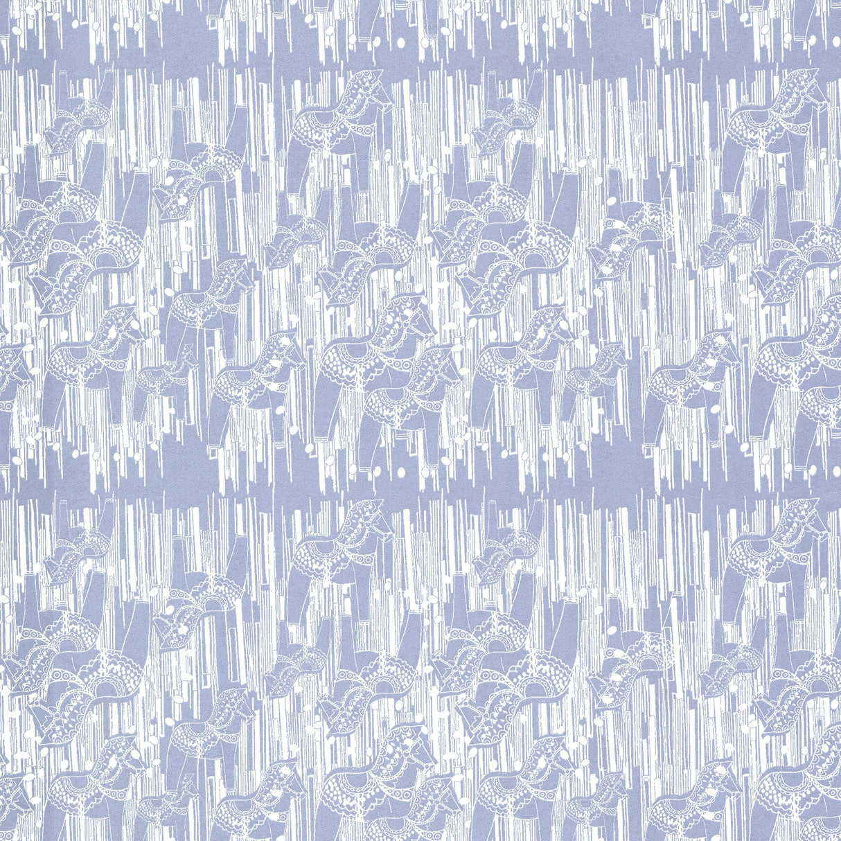 Sandudd SD5425-2 Dala Blue Horse Wallpaper