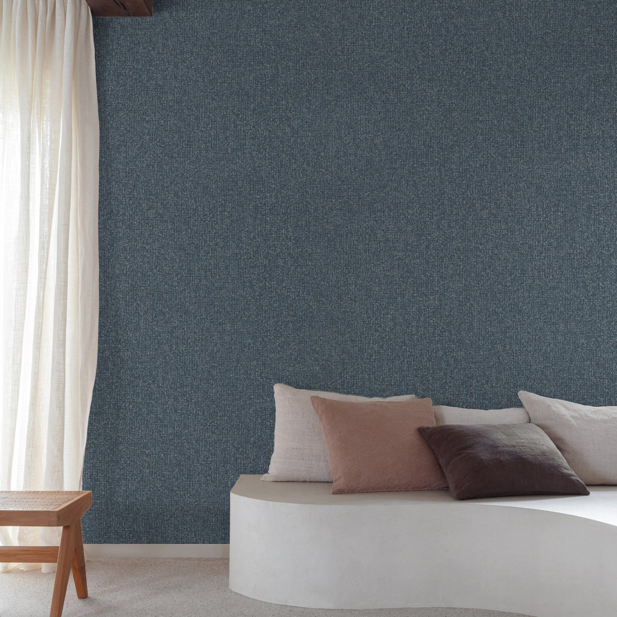 Galerie Surfaces Stone plain Blue Wallpaper SF1116
