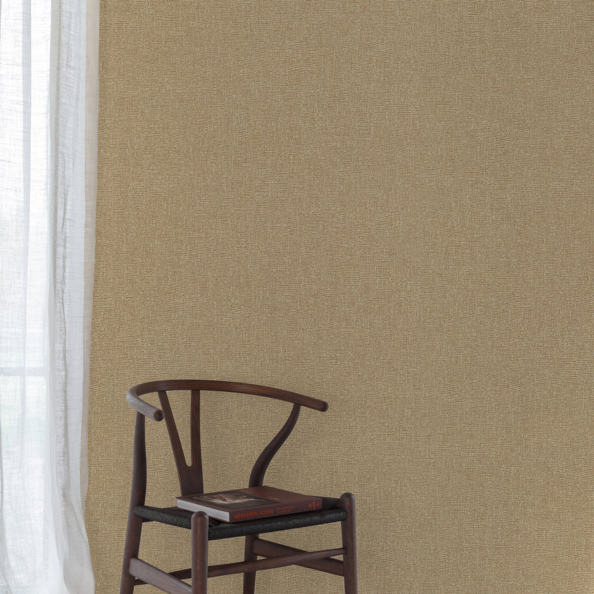 Galerie Surfaces Faux Unis Natural Brown Wallpaper SF1215
