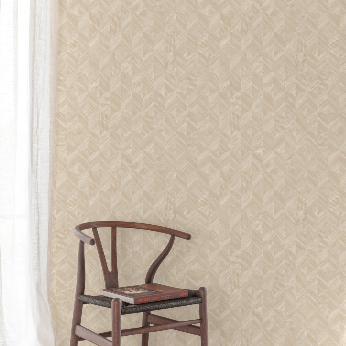 Galerie Surfaces Geometric All-over Beige Wallpaper SF3233