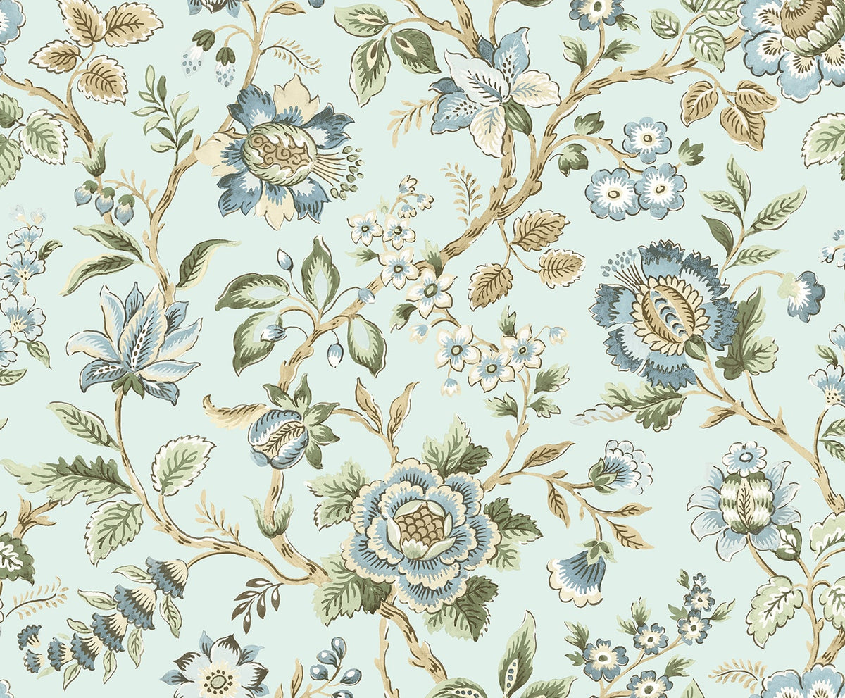 Stacy Garcia Home SG13004 Jacobean Floral Trail Wallpaper