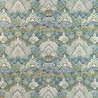 KRAVET COUTURE SHANGRI LA.3.0 SHANGRI LA VERDE Fabric - Eade's Wallpaper