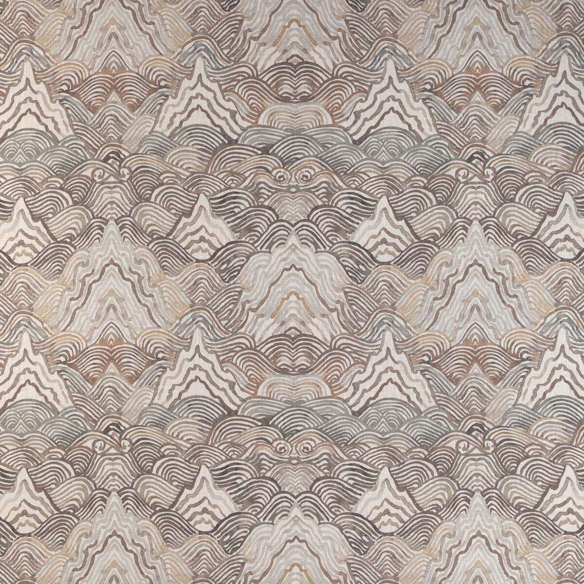 KRAVET COUTURE SHANGRI LA.611.0 SHANGRI LA STONE Fabric - Eade's Wallpaper
