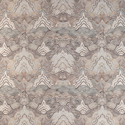 KRAVET COUTURE SHANGRI LA.611.0 SHANGRI LA STONE Fabric - Eade's Wallpaper
