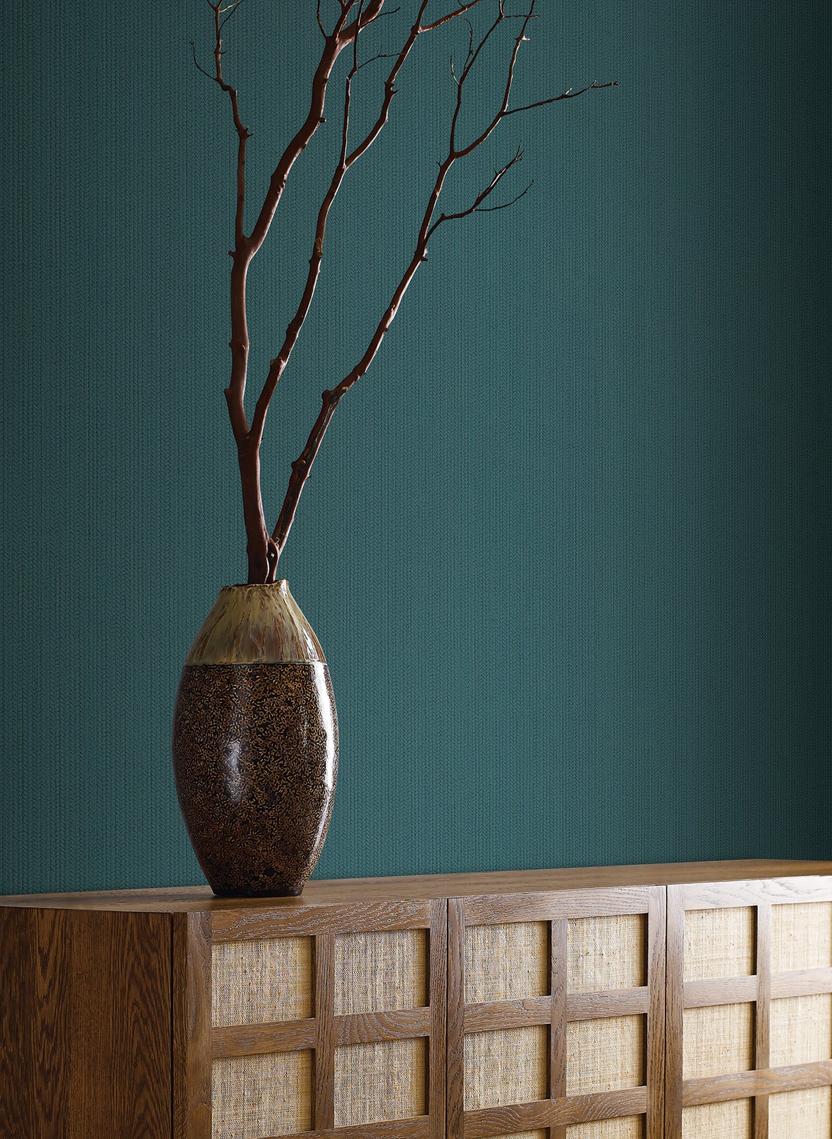 York SI24934 Dutch Braid Teal Wallpaper