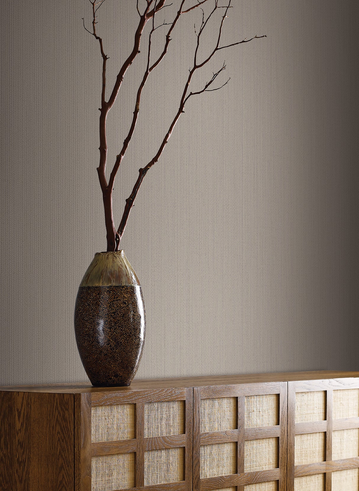 York SI24935 Dutch Braid Taupe Wallpaper