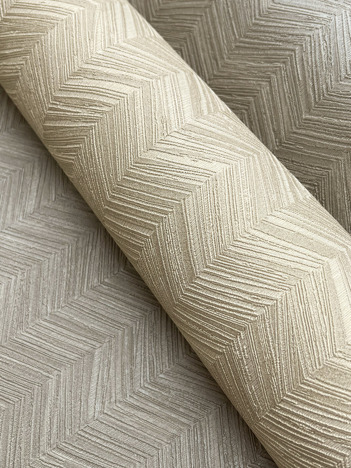 York SI25362 Raised Chevron Taupe Wallpaper