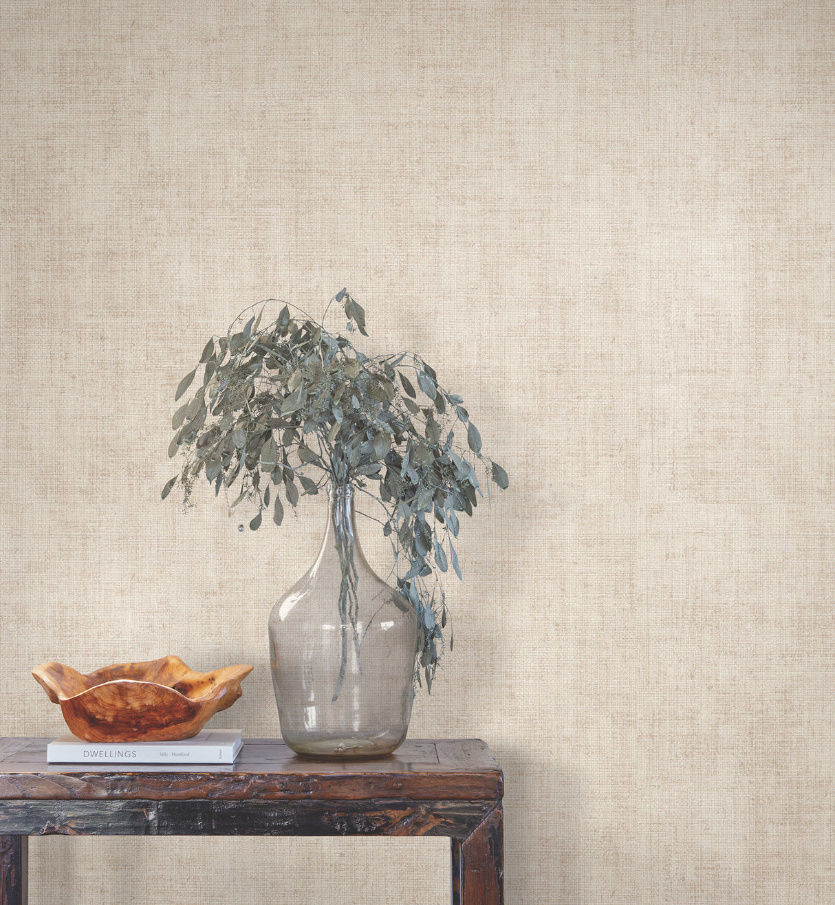 York SI7140 Alma Plaster Faux Weave Wallpaper - Eade's Wallpaper