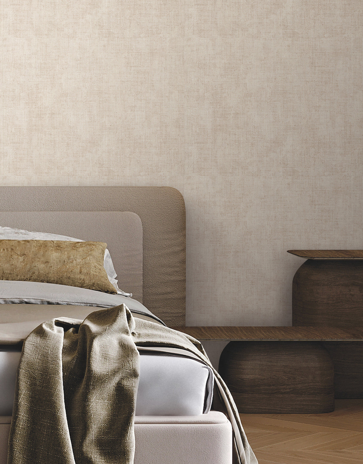 York SI7140 Alma Plaster Faux Weave Wallpaper - Eade's Wallpaper