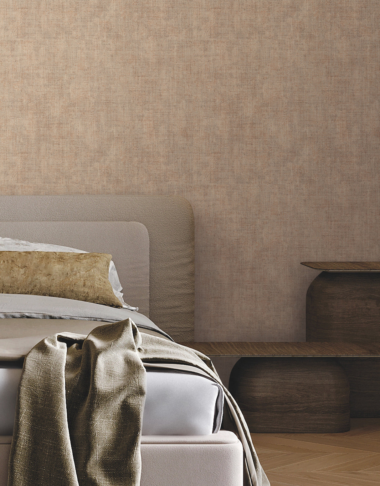 York SI7142 Alma Clay Faux Weave Wallpaper - Eade's Wallpaper