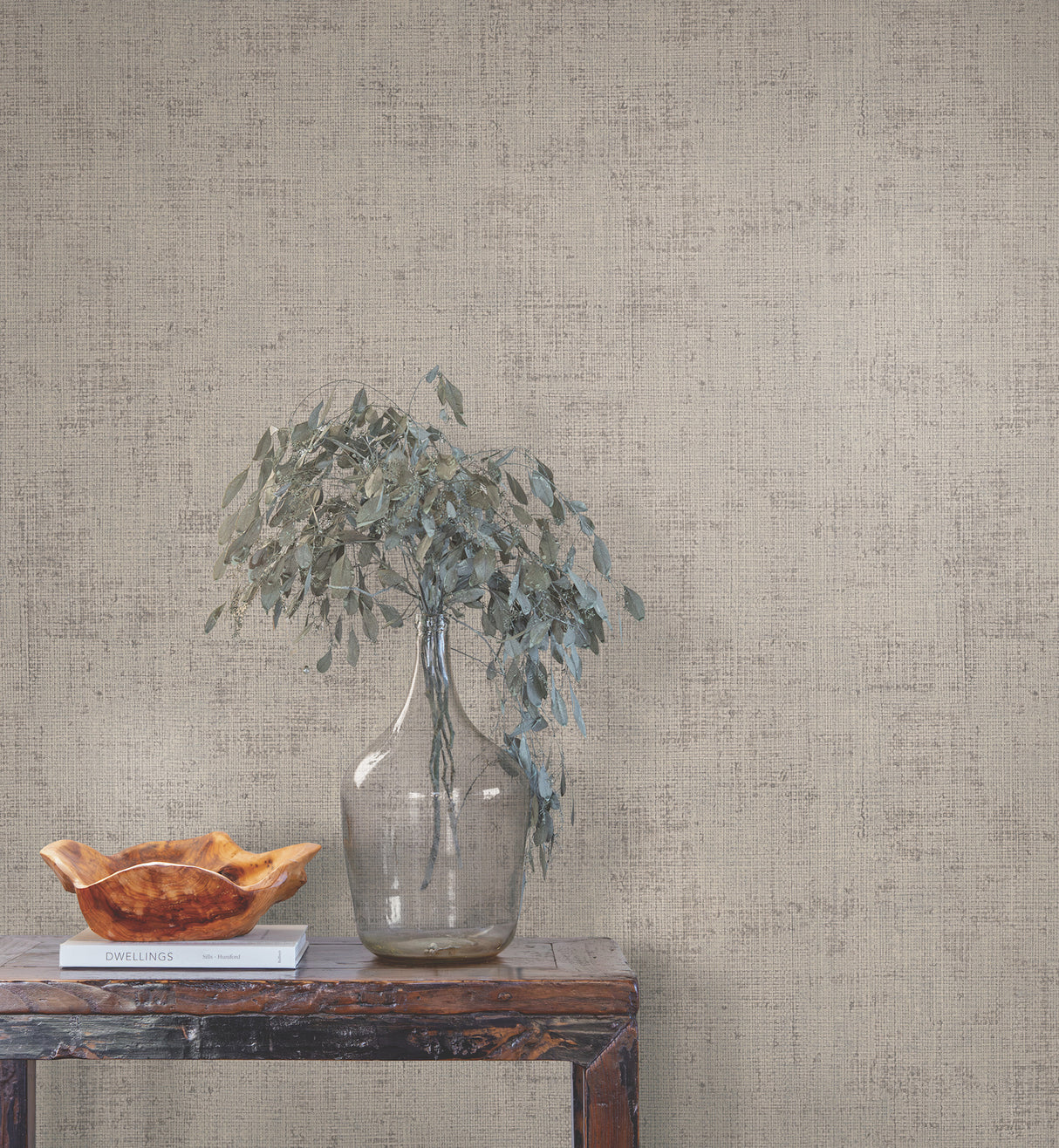York SI7144 Alma Grey Faux Weave Wallpaper - Eade's Wallpaper