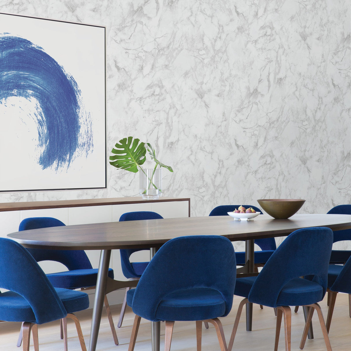 Scott Living SLS3506 Grey Calacatta Marble Self Adhesive Wallpaper