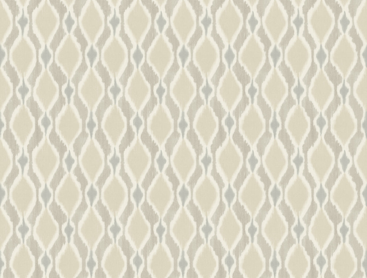 York SP1426 Taupe Dyed Ogee Wallpaper