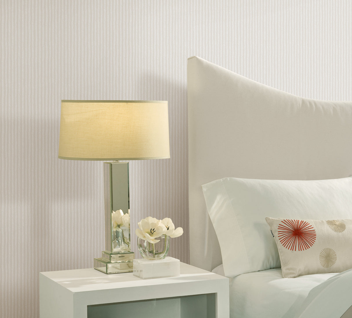 York SR1508 Shodo Stripe Cream Wallpaper