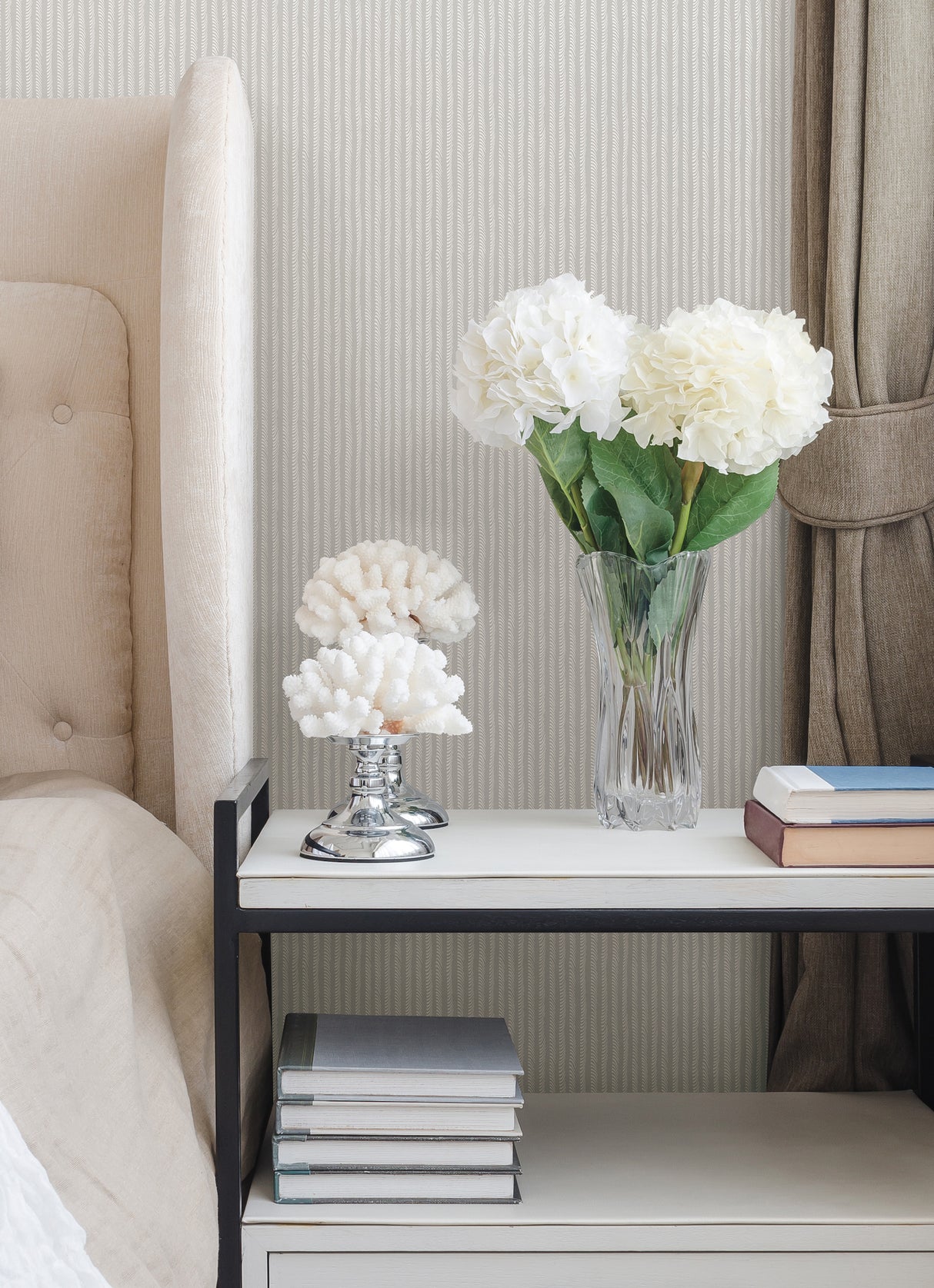 York SR1509 Arctic Grey Shodo Stripe Wallpaper