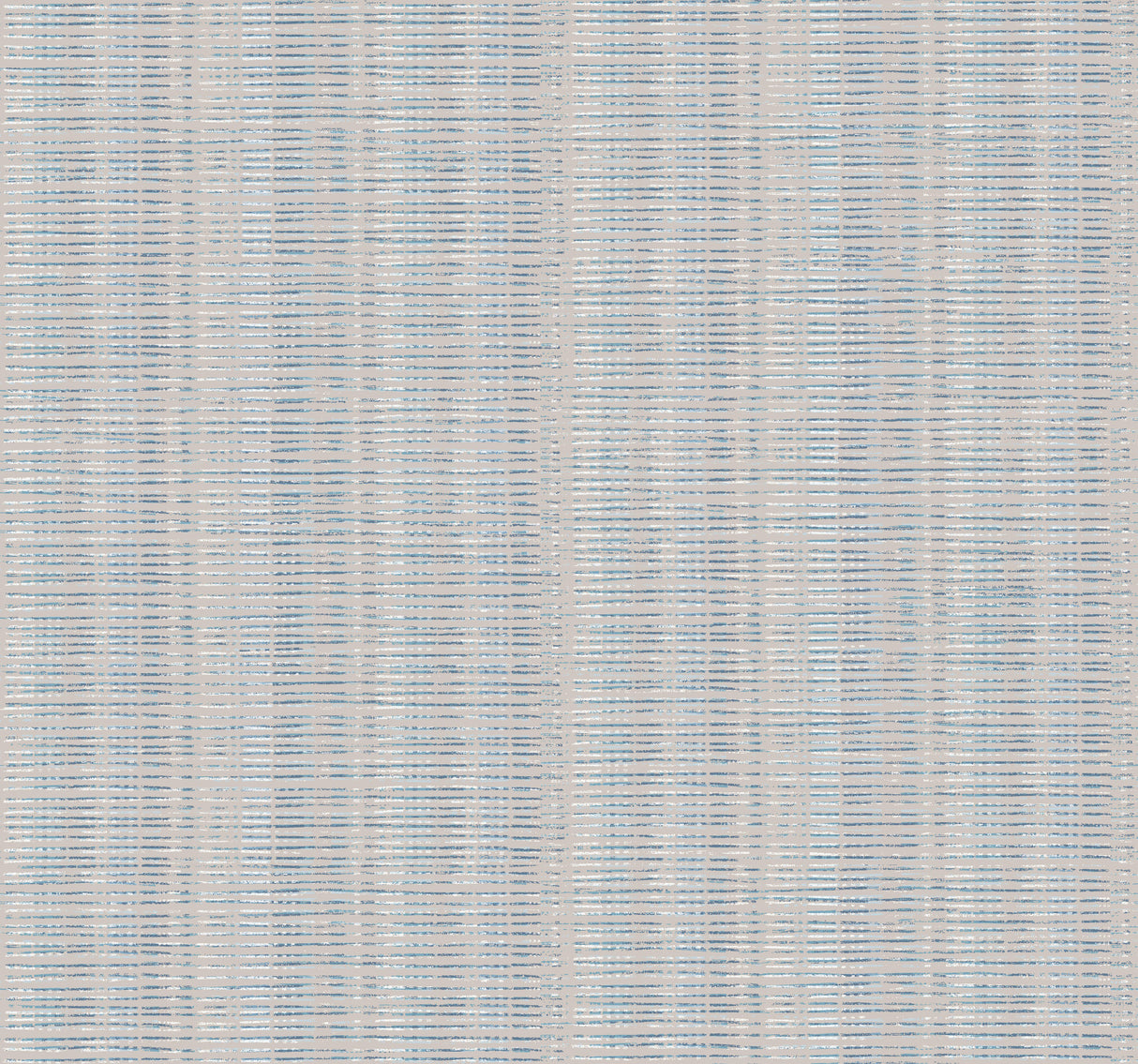 York SR1517 Broken Boucle Stripe Putty & Blue Wallpaper