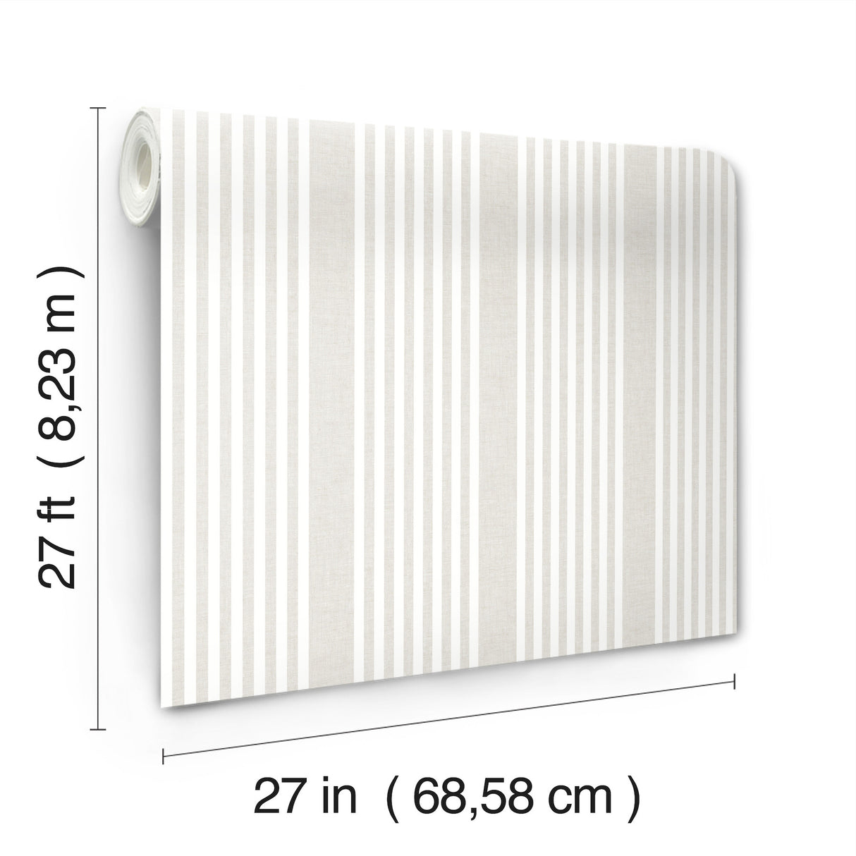 Magnolia Home SR1581MH French Soft Linen Stripe Wallpaper