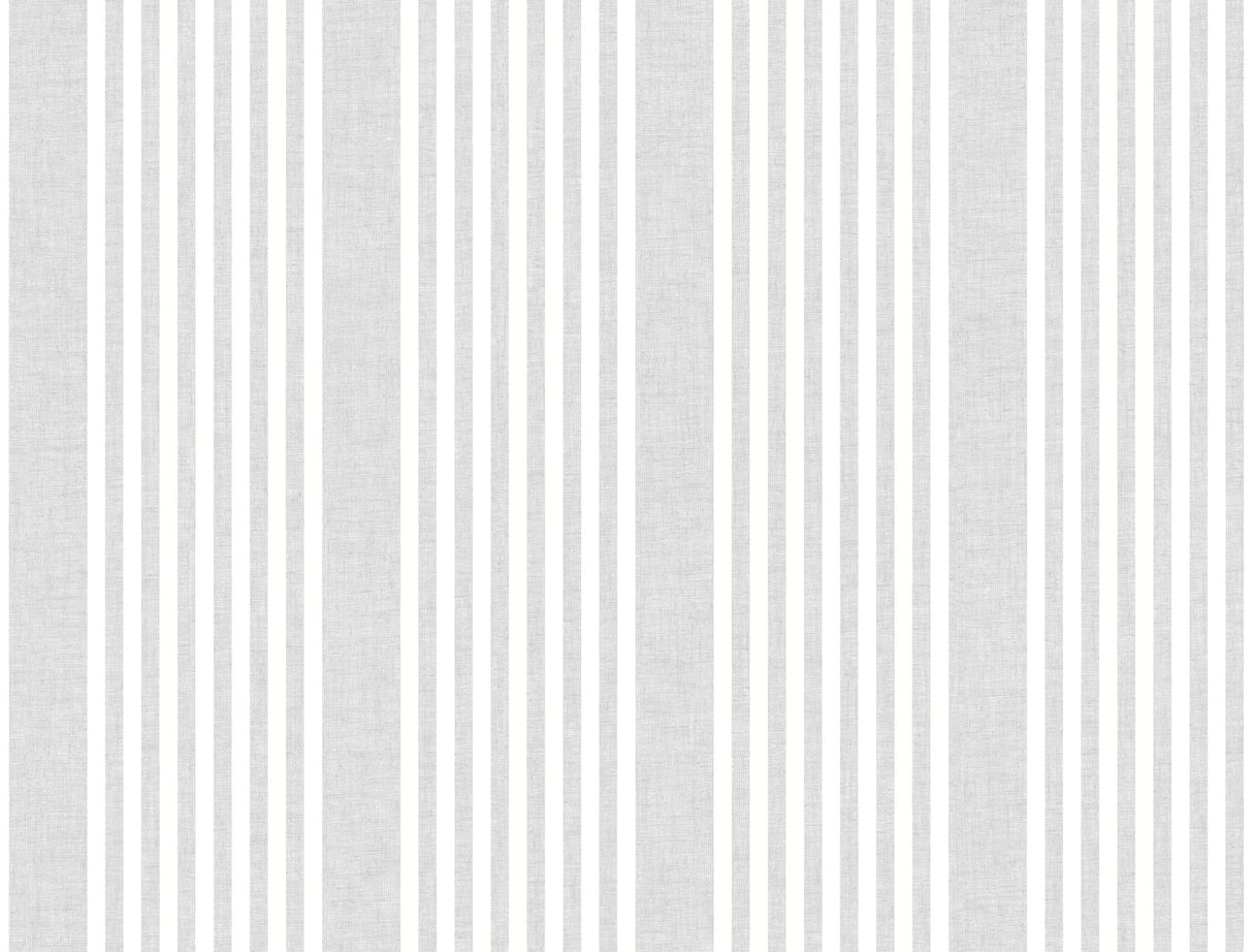 York SR1582 French Linen Stripe Grey Wallpaper