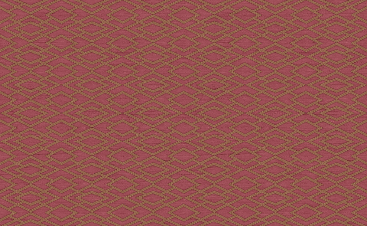 Sirpi SR22833 Divine Red Geometric Silk Wallpaper