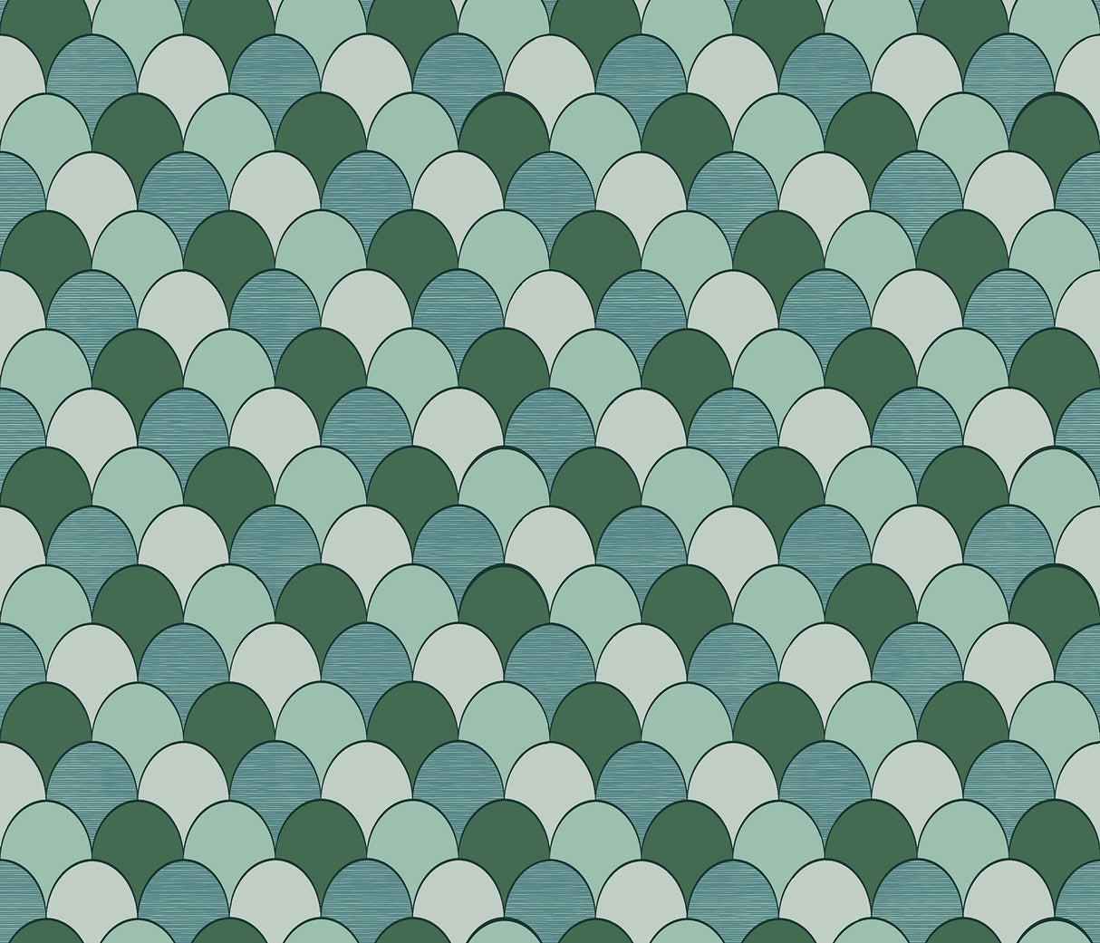 Sirpi SR23110 Edwards Green Geometric Wallpaper