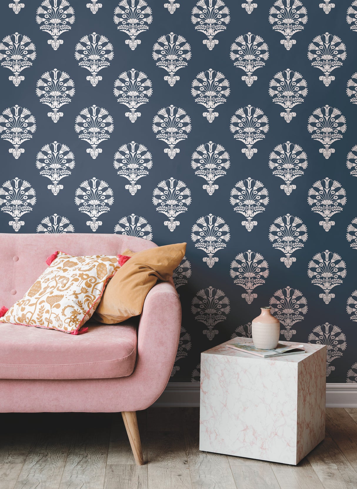 York SS2536 Luxor Navy Wallpaper