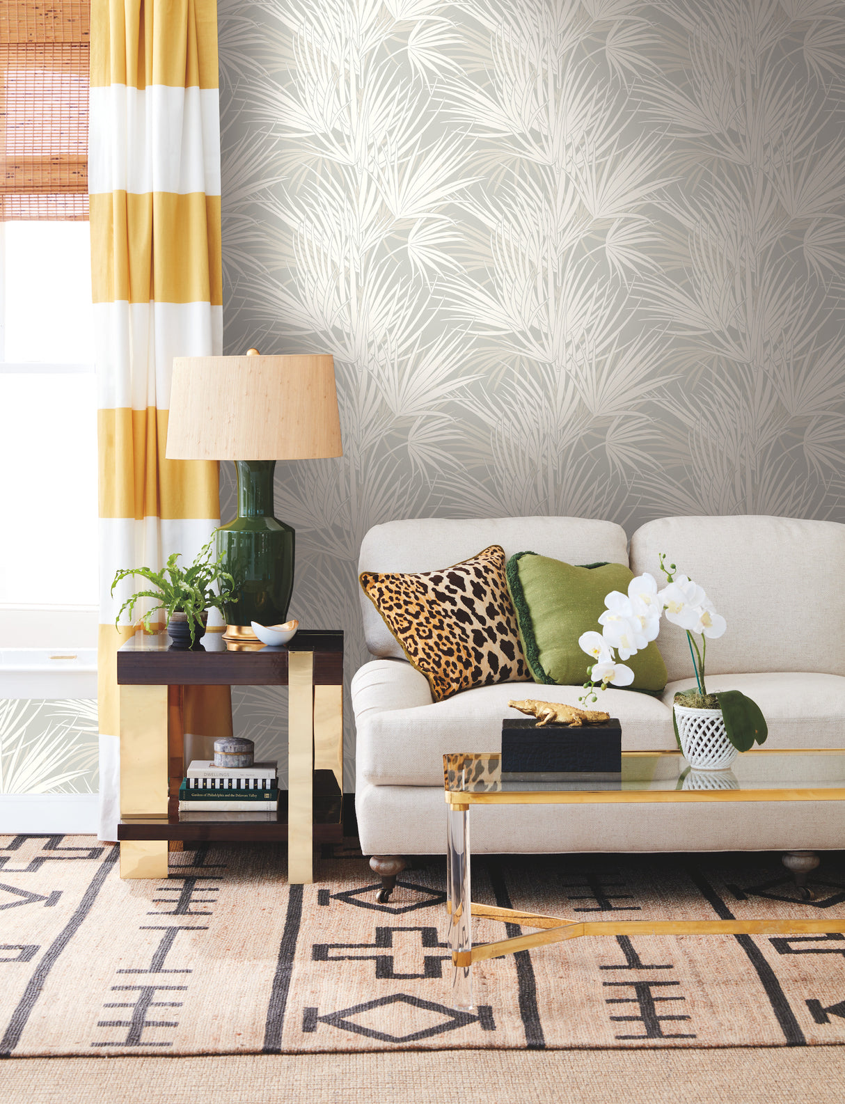 York SS2541 Palmetto Grey Wallpaper