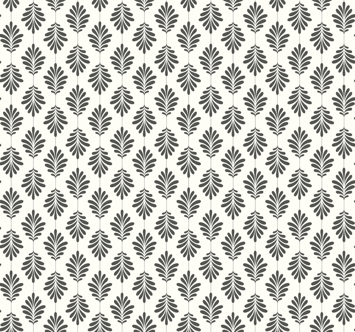 York SS2549 Leaflet Black & White Wallpaper