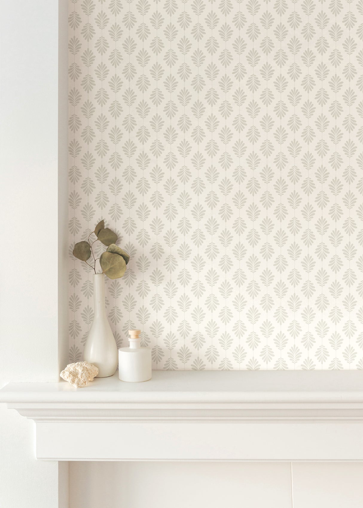 York SS2551 Leaflet Taupe Wallpaper