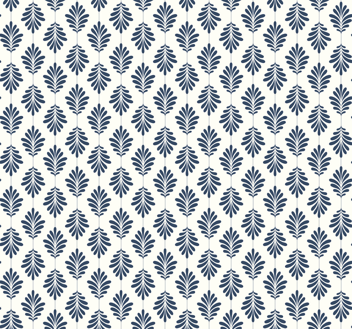 York SS2554 Leaflet Navy Wallpaper