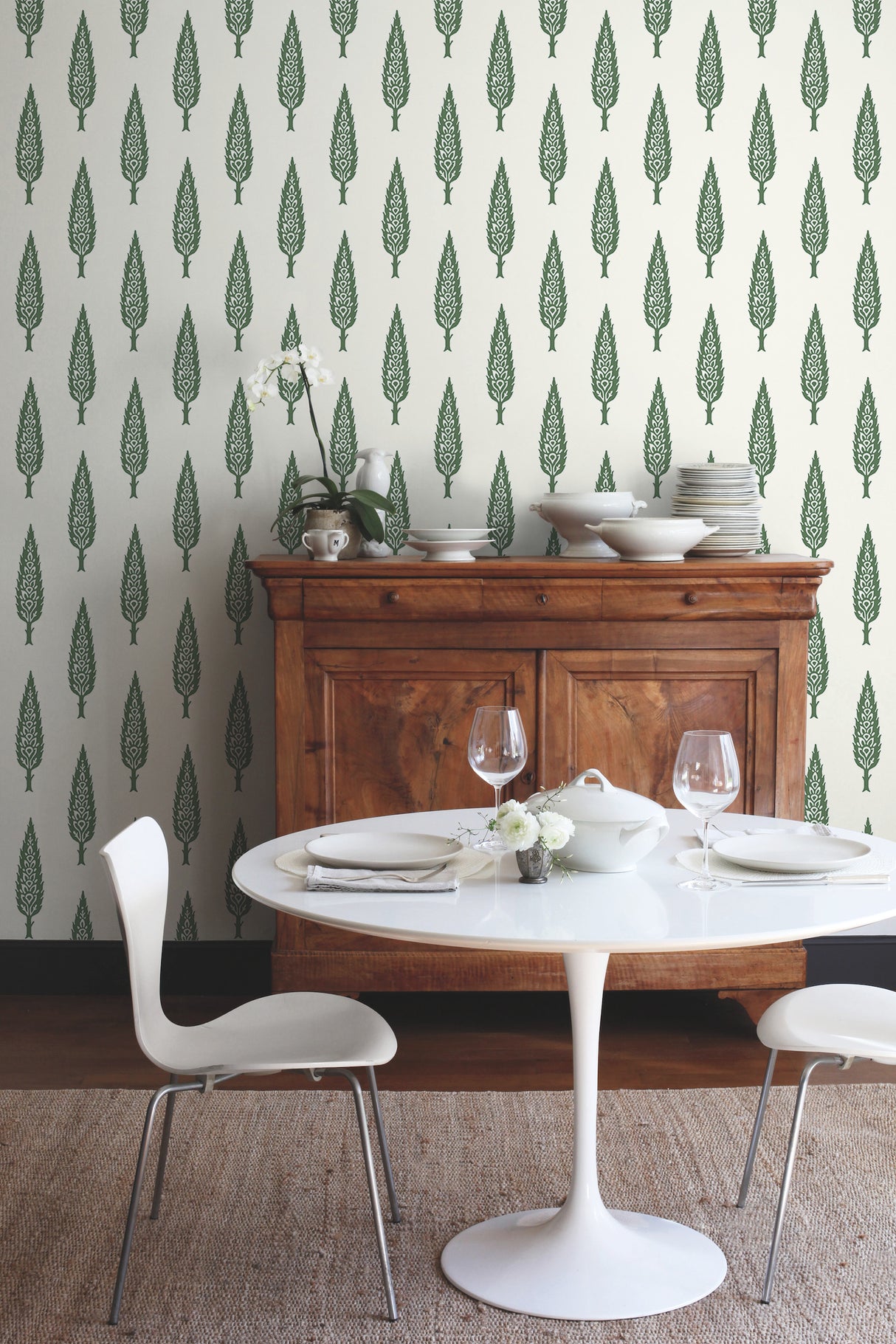 York SS2604 Juniper Tree Green Wallpaper